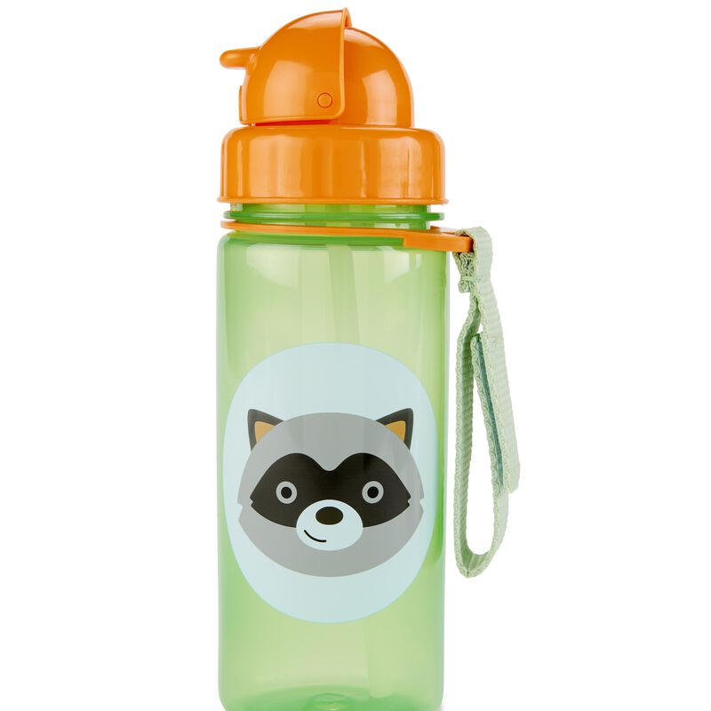 Raccoon Zoo Straw Bottle - 13 Oz - Raccoon | skiphop.com