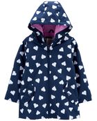 Baby Heart Color-Changing Rain Jacket, image 1 of 6 slides