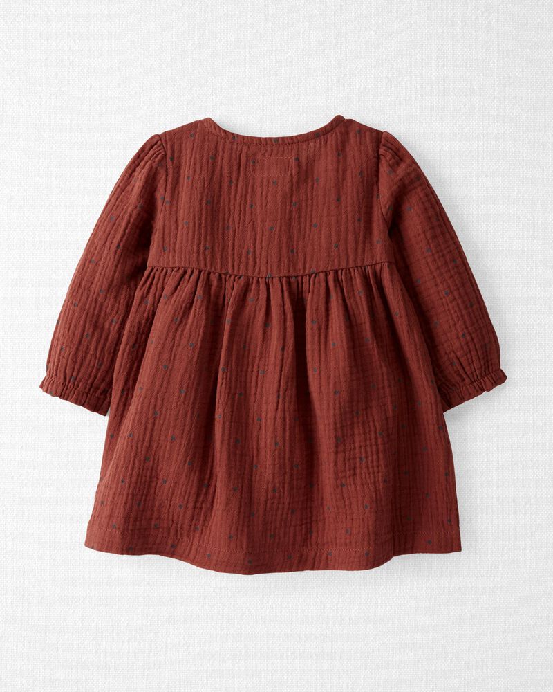 Baby Organic Cotton Gauze Dress with Bloomer, image 2 of 6 slides