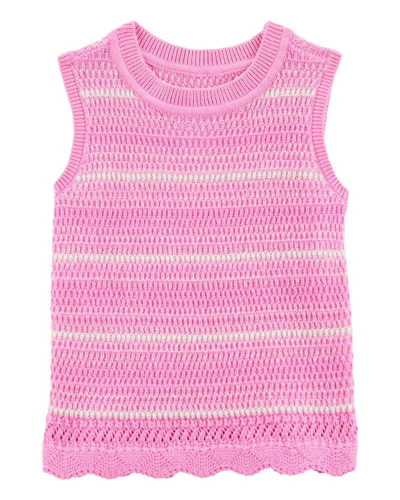 Baby Striped Crotchet Knit Tank, image 1 of 4 slides