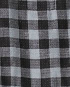 Baby Organic Cotton Plaid Button-Front Dress, image 4 of 6 slides