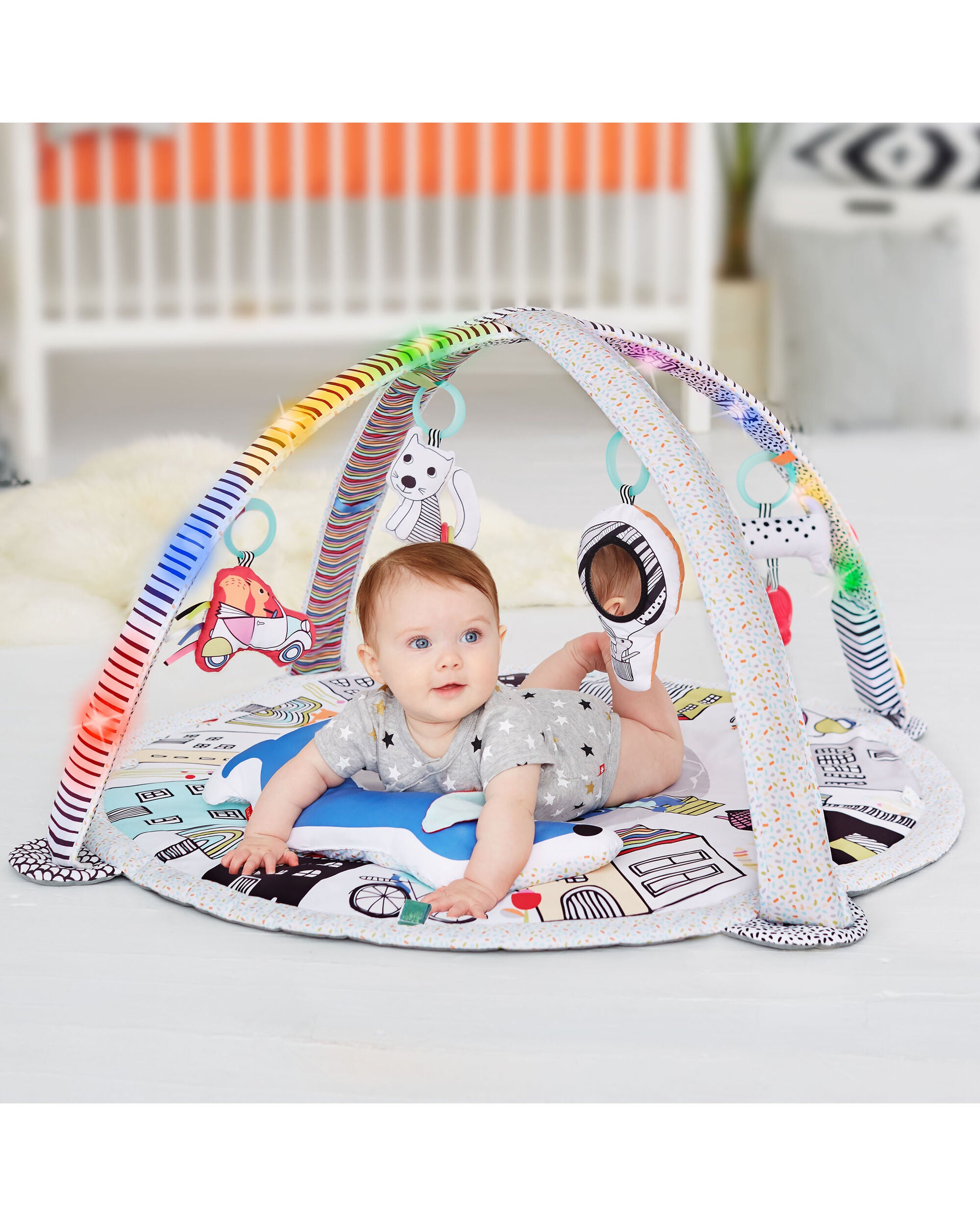 vibrant village play mat