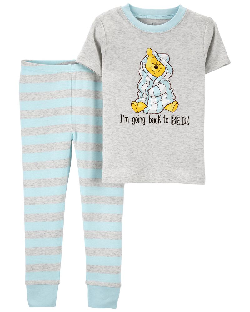 Toddler Disney Winnie The Pooh 100% Snug Fit Cotton Pajamas, image 1 of 2 slides