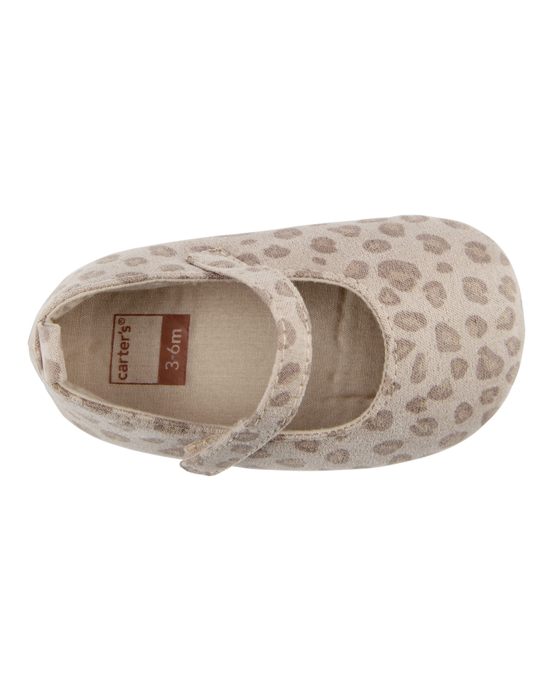 Baby Leopard Print Mary Jane Baby Shoes, image 4 of 7 slides