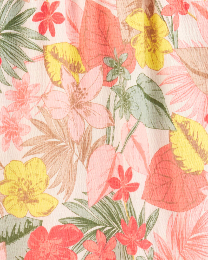 Kid Floral Smocked Midi Dress, image 3 of 4 slides
