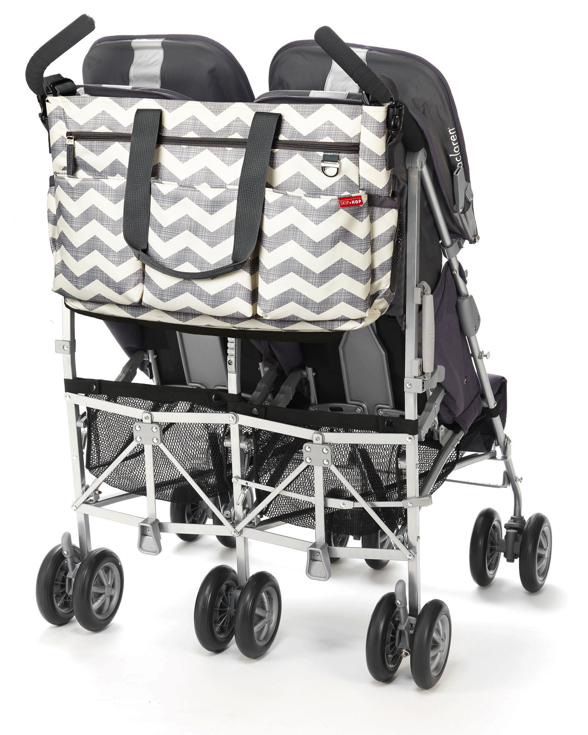 skip hop duo double signature diaper bag