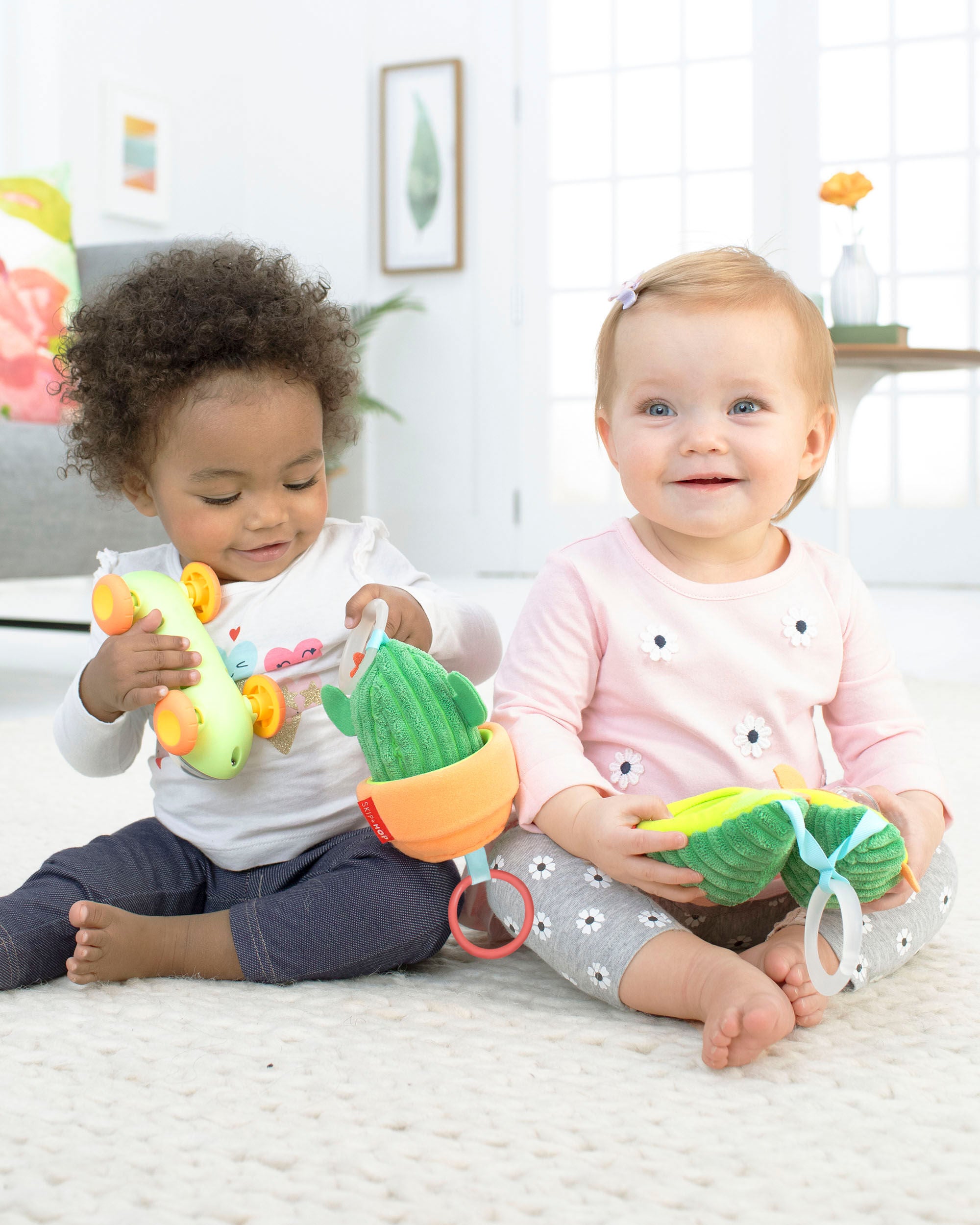 Baby Farmstand Jitter Cactus Stroller Toy, image 9 of 10 slides