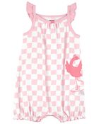 Baby 1-Piece Flamingo Romper, image 1 of 3 slides