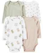 Baby 4-Piece Long-Sleeve Bodysuits, image 1 of 6 slides