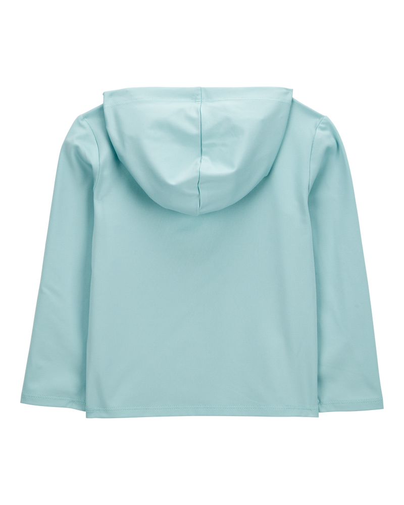 Toddler UPF 50+ Sun Protection Seahorse Moisture Wicking Active Pullover - Blue, image 2 of 4 slides