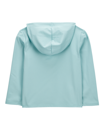 Toddler UPF 50+ Sun Protection Seahorse Moisture Wicking Active Pullover - Blue, 