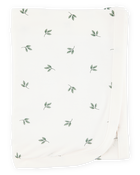 Baby Leaf Print PurelySoft Blanket - Ivory, image 1 of 4 slides