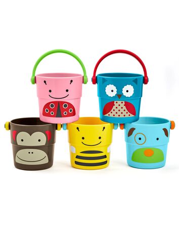 ZOO® Stack & Pour Buckets Baby Bath Toy, 