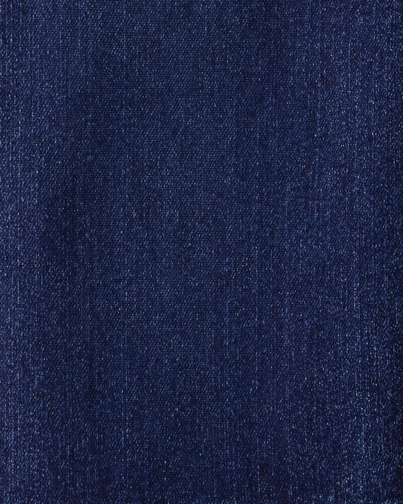 Kid Tapered Iconic Denim Drawstring Joggers - Indigo Wash, image 3 of 4 slides