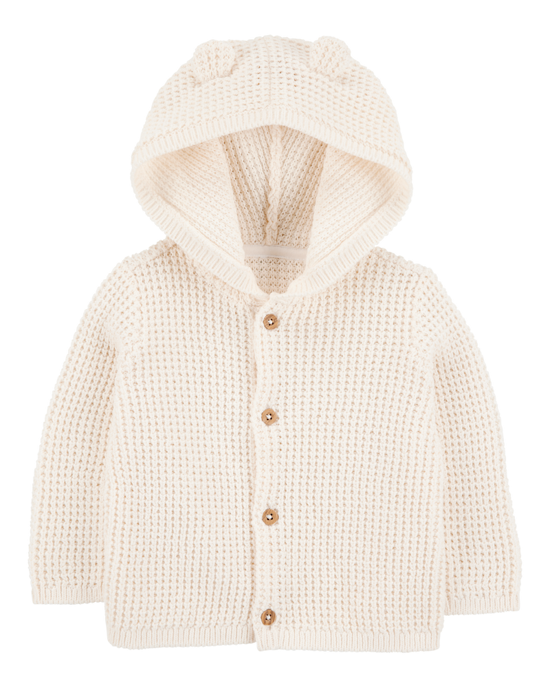 Baby Hooded Cardigan, image 1 of 3 slides