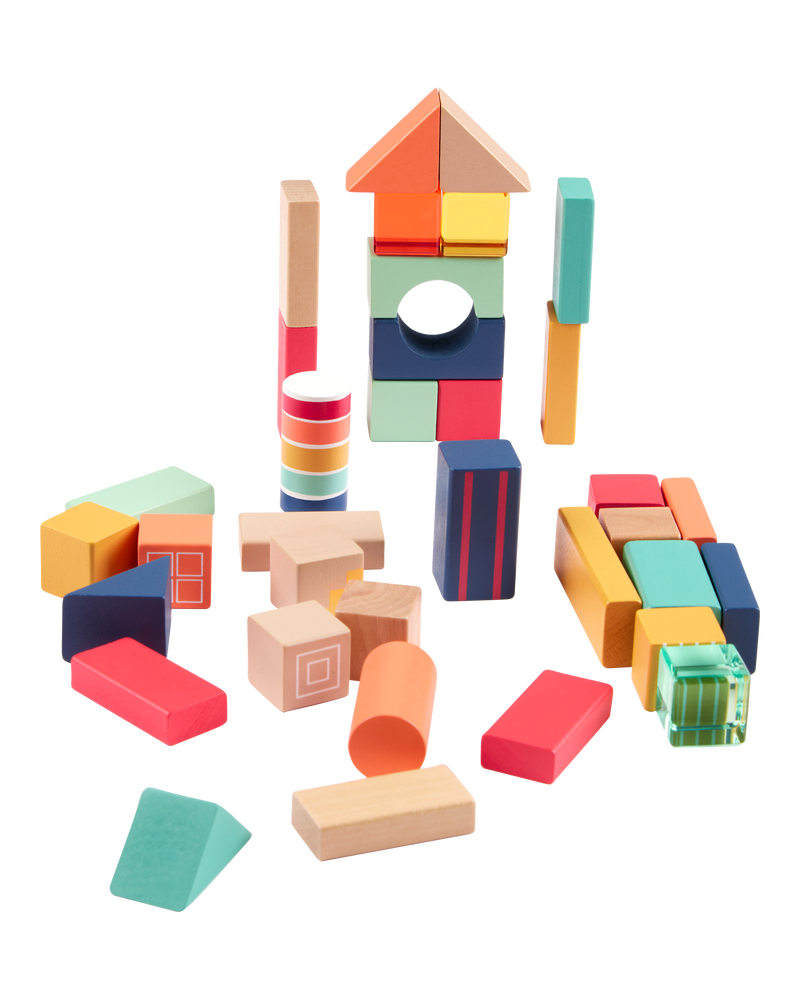 Baby Wooden Activity Stacking Block Set, image 1 of 1 slides