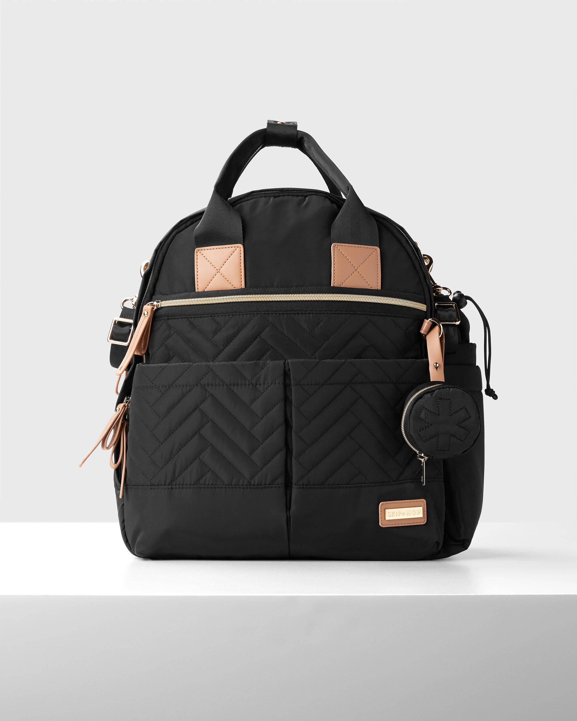 Black bookbag diaper bag online