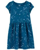 Toddler Unicorn Jersey Dress, image 1 of 3 slides