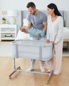 Cozy-Up 2-in-1 Bedside Sleeper & Bassinet Fitted Sheet - Grey Clouds, image 12 of 17 slides