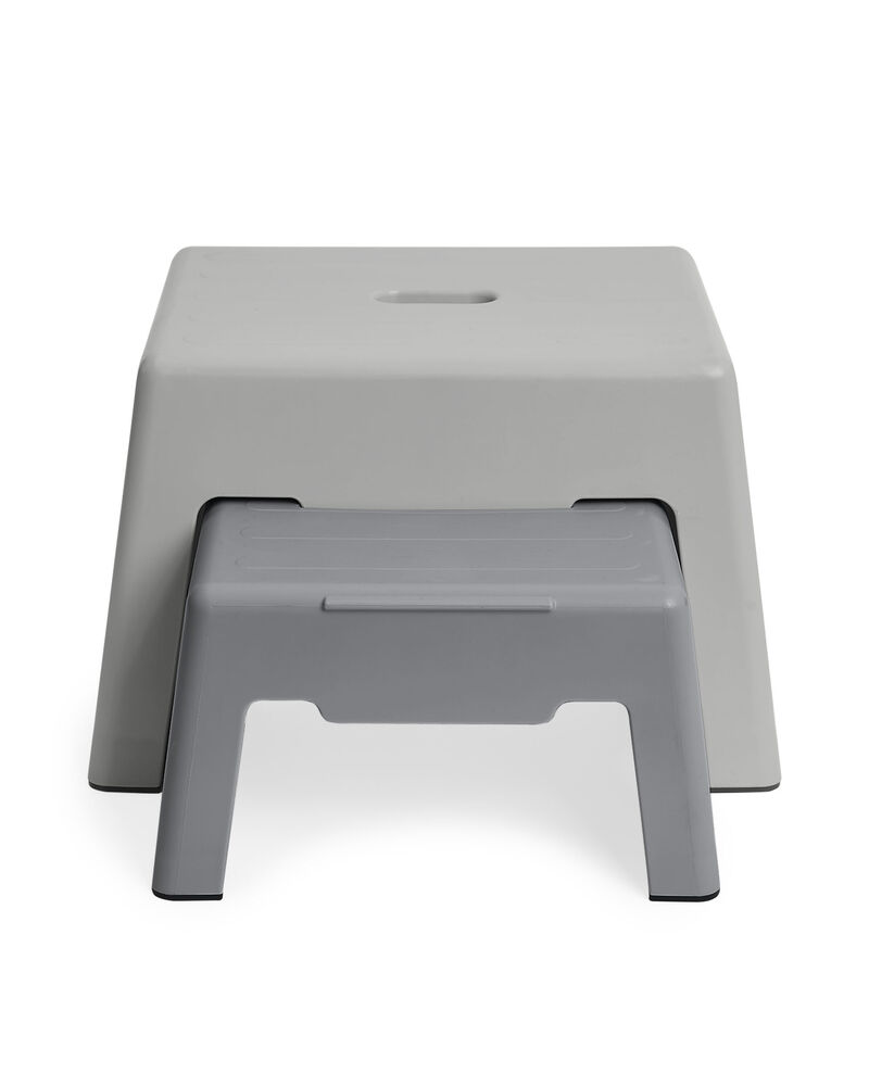 Grey Double-Up Step Stool - Grey | skiphop.com