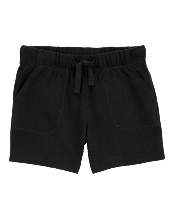 Baby Boy Pull-On French Terry Shorts - Black, 