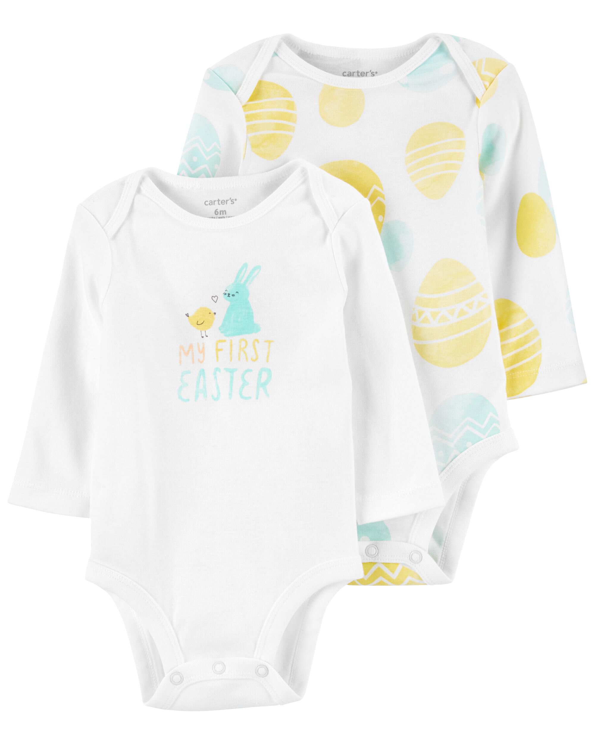Baby 2 Pack Easter Bodysuits