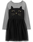 Kid Halloween Cat Tutu Dress, image 1 of 4 slides
