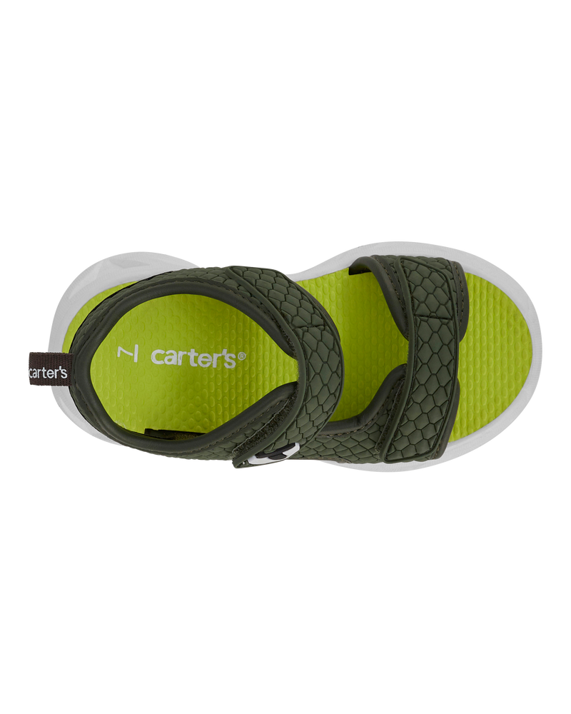 Toddler Rugged Light Up Sandals - Green, image 5 of 8 slides