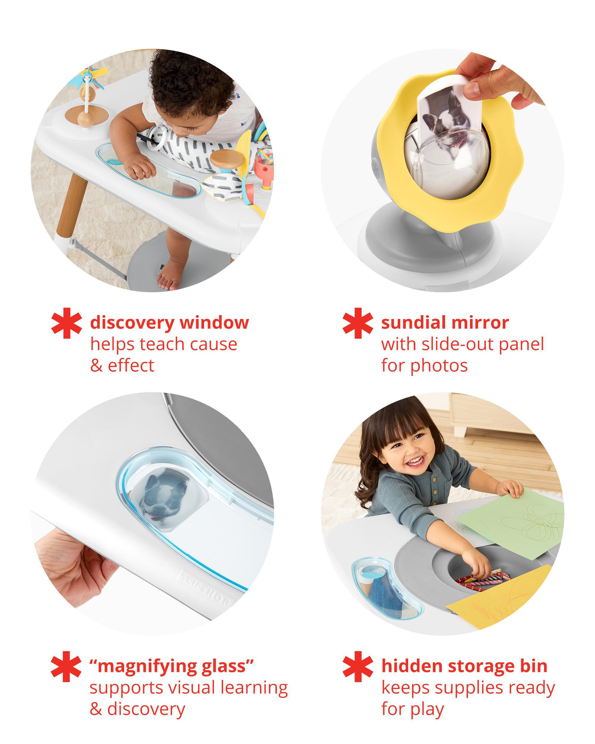 Baby Discoverosity Montessori-Inspired 3-Stage Activity Center & Play Table, image 6 of 8 slides