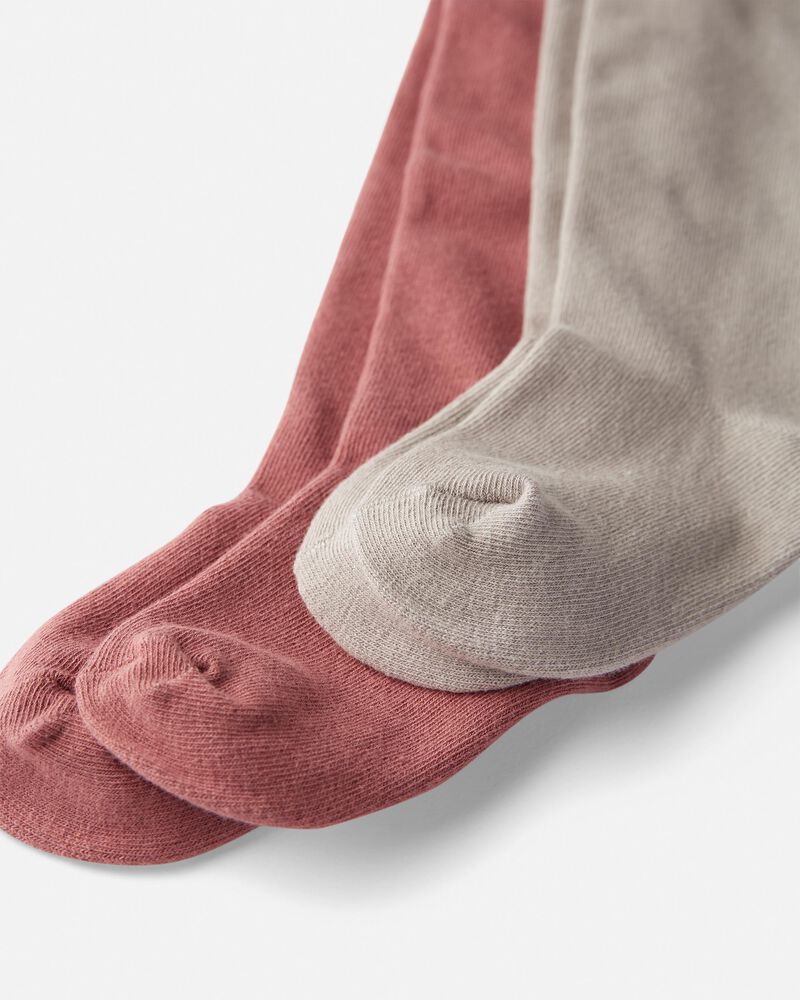 Toddler 2-Pack Tights Made With Organic Cotton, image 2 of 3 slides