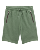 Kid Drawstring Lounge Short - Green, image 1 of 4 slides