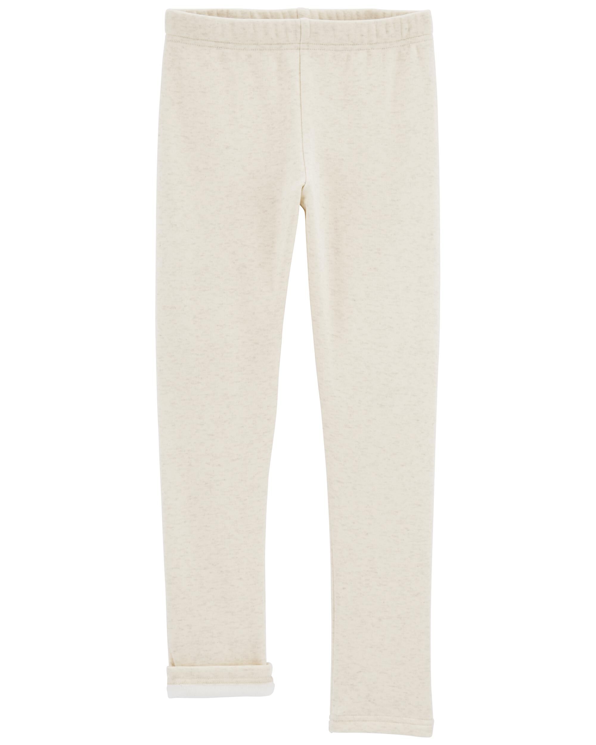 Cream Cozy Fleece Leggings skiphop