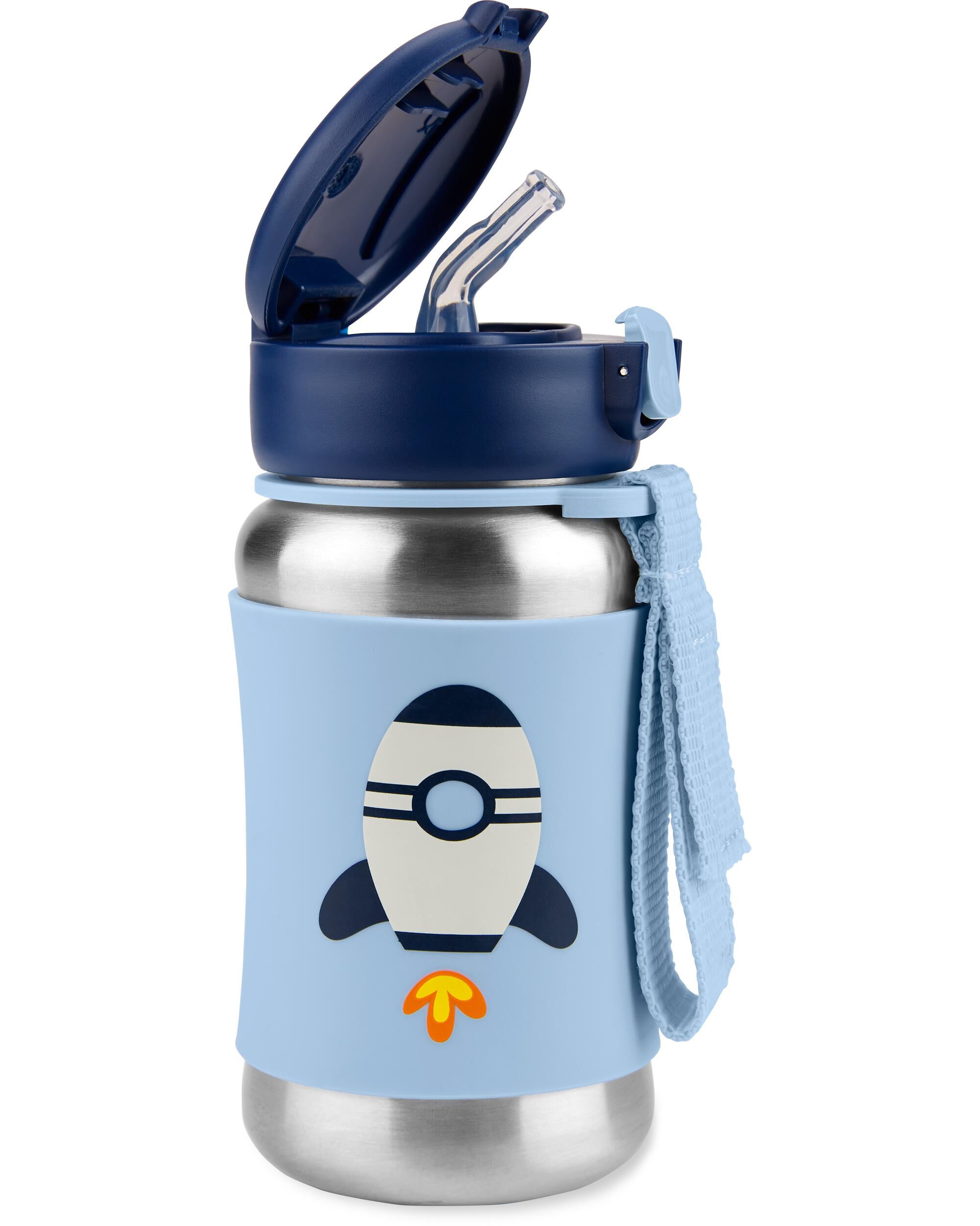 Spark Style Stainless Steel Straw Bottle - Rocket, 