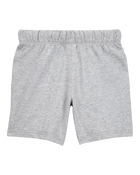 Boys Pull-On French Terry Shorts - Grey, image 2 of 4 slides