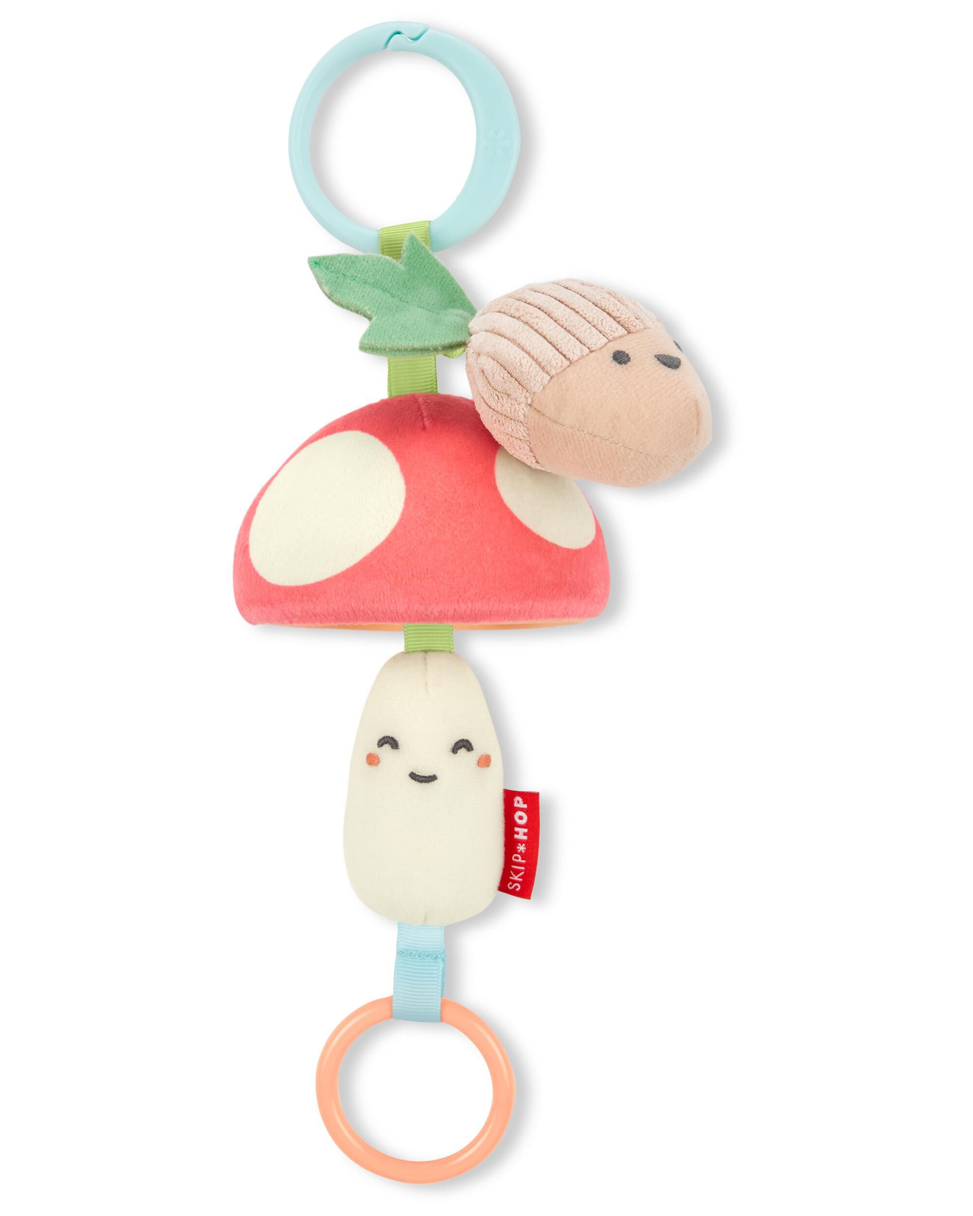 Farmstand Mushroom Baby Stroller Toy, image 1 of 2 slides