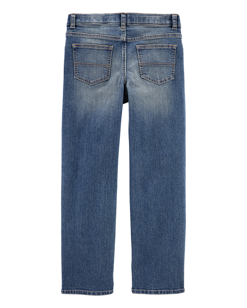 Kid Medium Faded Wash Classic Jeans, image 2 of 4 slides