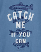 Kid Fishing Graphic Tee - Blue, image 2 of 3 slides