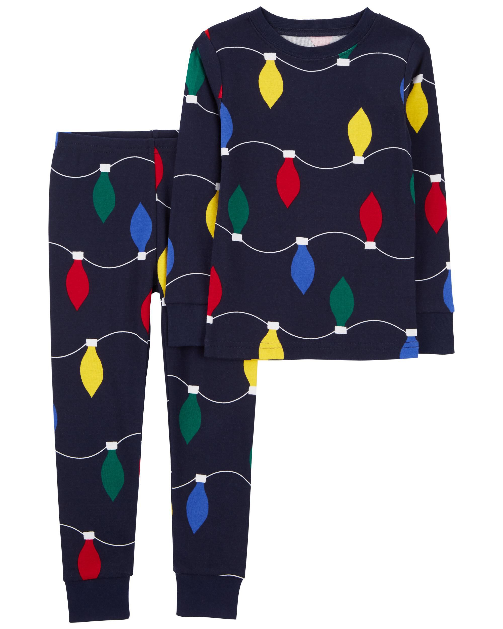 Christmas light shop baby pajamas