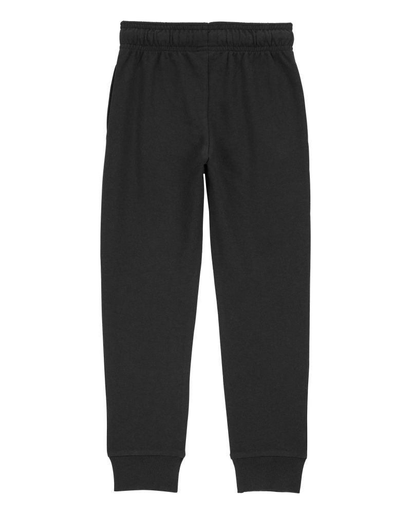 Kid Pull-On Drawstring Joggers - Black, image 2 of 4 slides