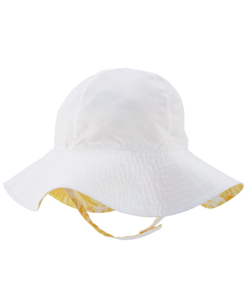 Baby Reversible Sunflower Sun Hat, image 2 of 3 slides