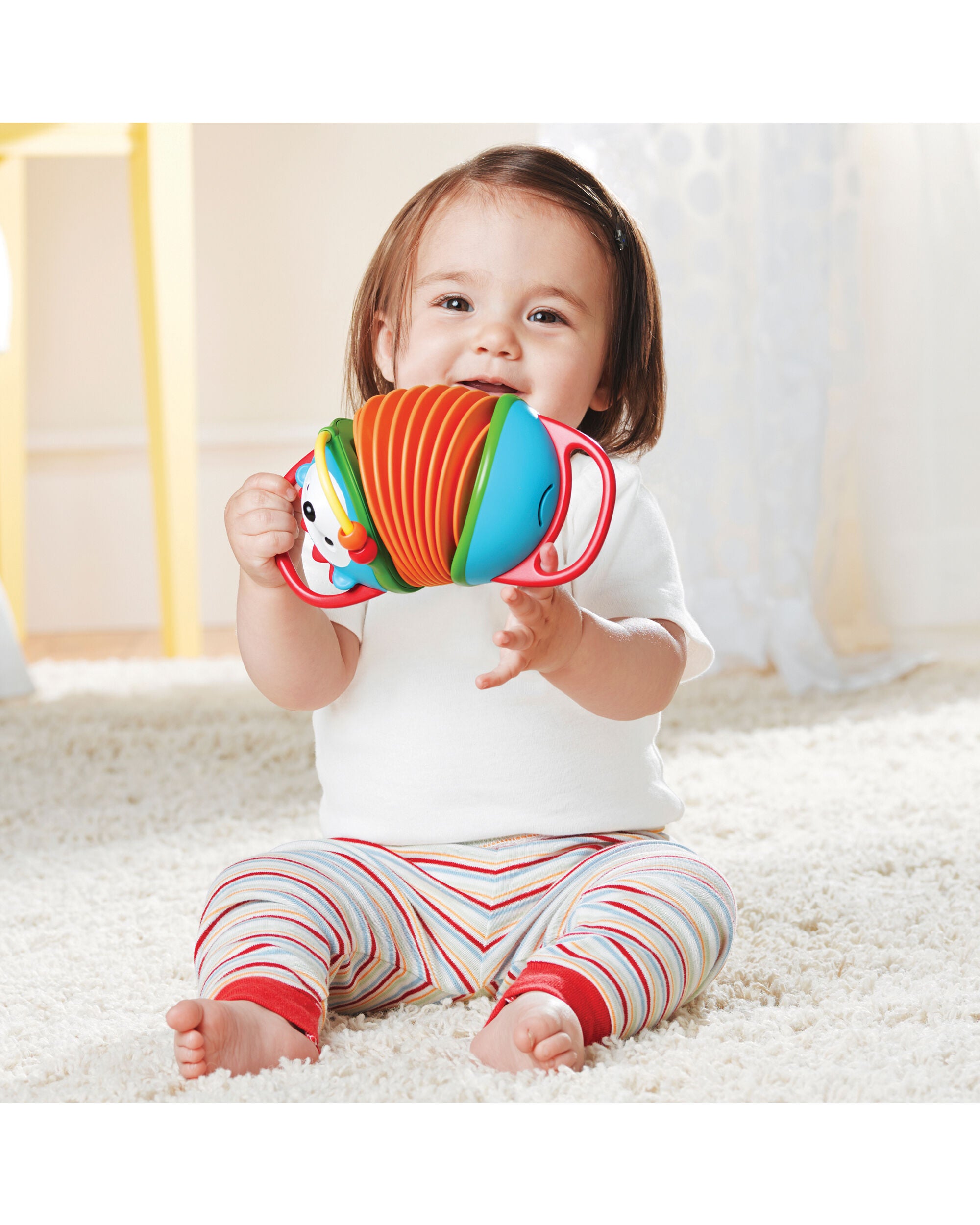 Multi Explore More Hedgehog Accordion Toy skiphop