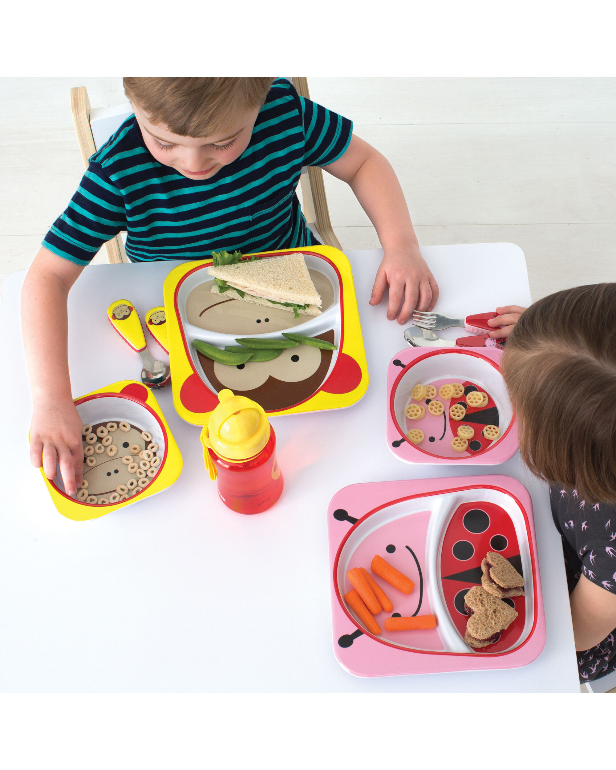 Zoo Melamine Plate Bowl Set Skiphop Zoo Melamine Plate Bowl Set