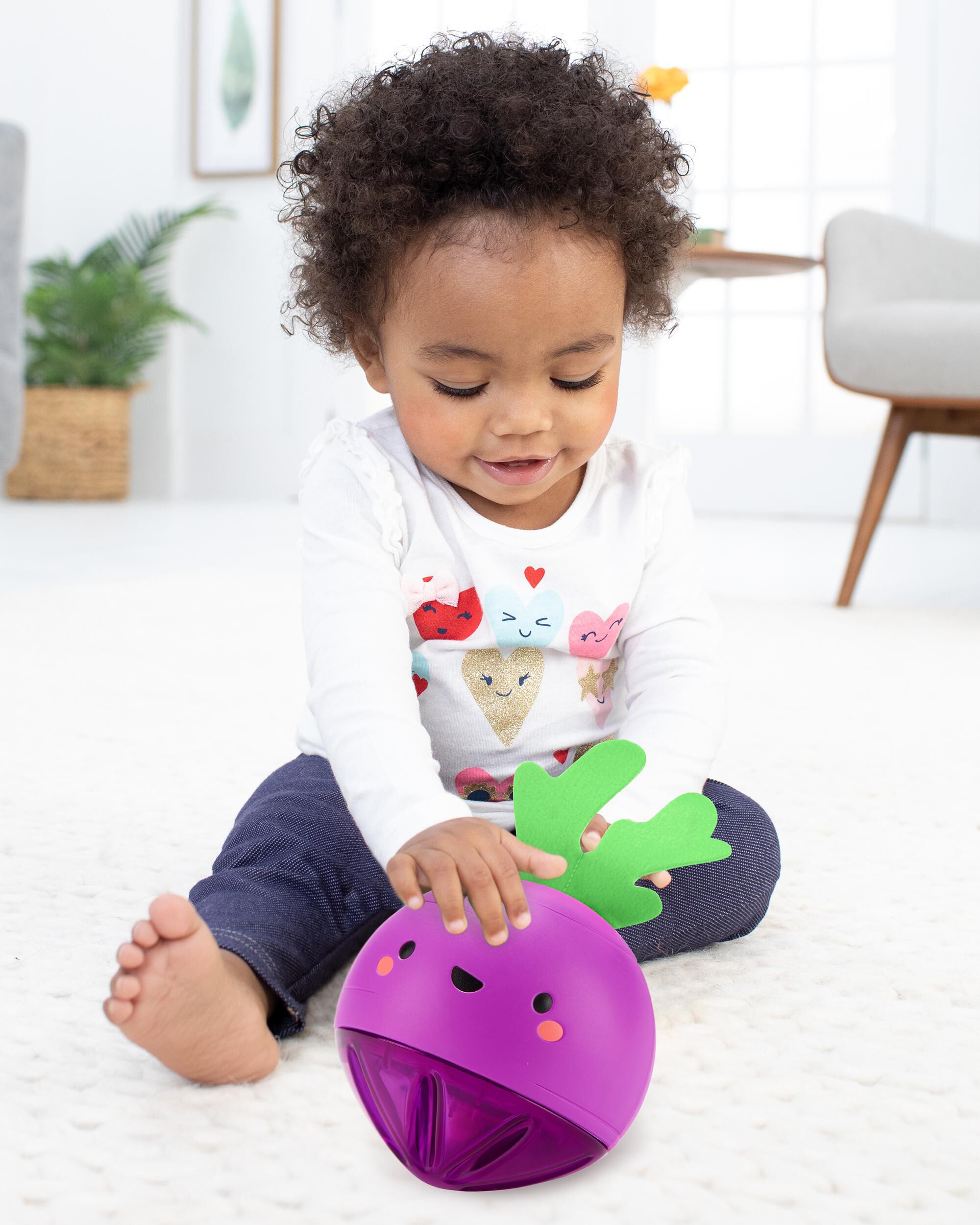 Purple Farmstand Beetbox Crawl Ball Baby Toy | skiphop.com
