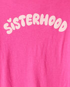 Girls Sisterhood Long-Sleeve Graphic Tee - Pink, image 4 of 5 slides