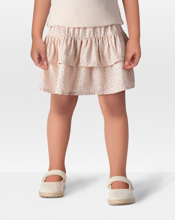 Toddler Floral Pull-On Ruffle Skort, 