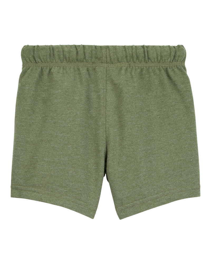 Toddler Boy Pull-On French Terry Shorts - Green, image 4 of 6 slides