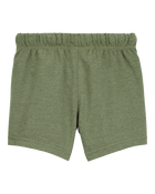 Toddler Boy Pull-On French Terry Shorts - Green, image 4 of 6 slides