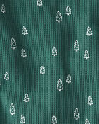 Toddler Waffle Knit Pajamas Set Made with Organic Cotton, image 3 of 4 slides