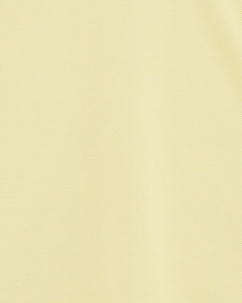 Kid Yellow Piqué Polo Shirt, image 2 of 3 slides