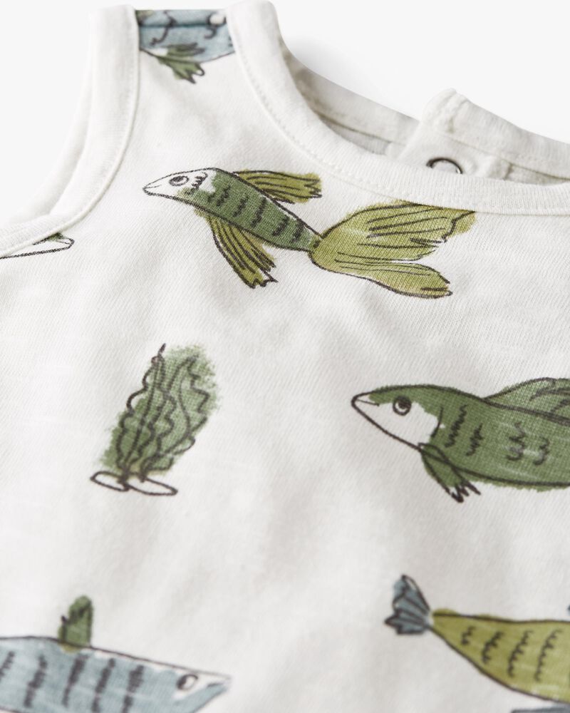 Baby 2-Pack Organic Cotton Rompers, image 2 of 5 slides